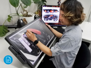 Wacom Cintiq Boosts Kawasaki’s Design